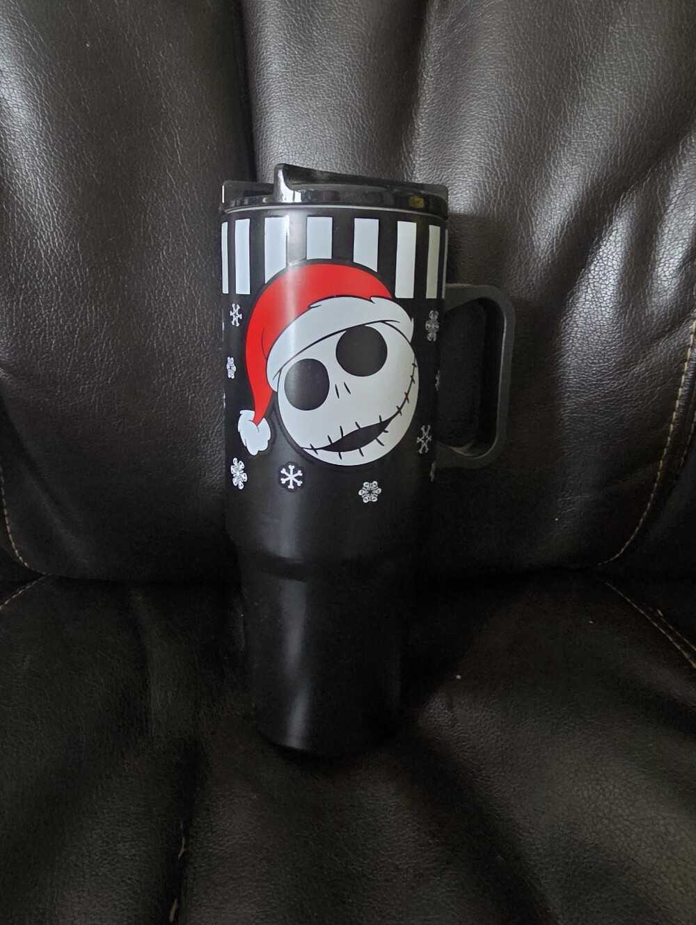 Nightmare Before Christmas Jack Metal Tumbler / Straw & Handle Horror Halloween